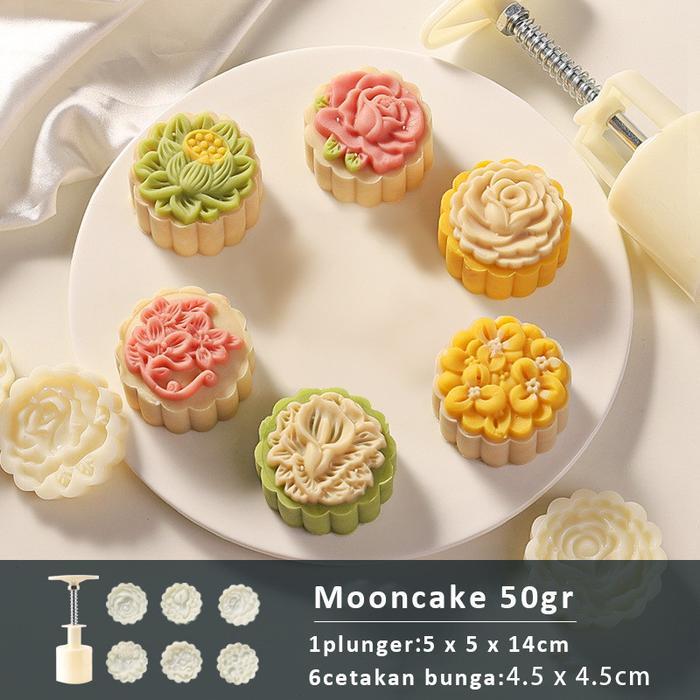 Promo Cetakan Kue Bulan Lebaran/Mooncake Mold 50gr Cetakan Kue/Cetakan Kue Bulan 50gr/Cetakan Moonca