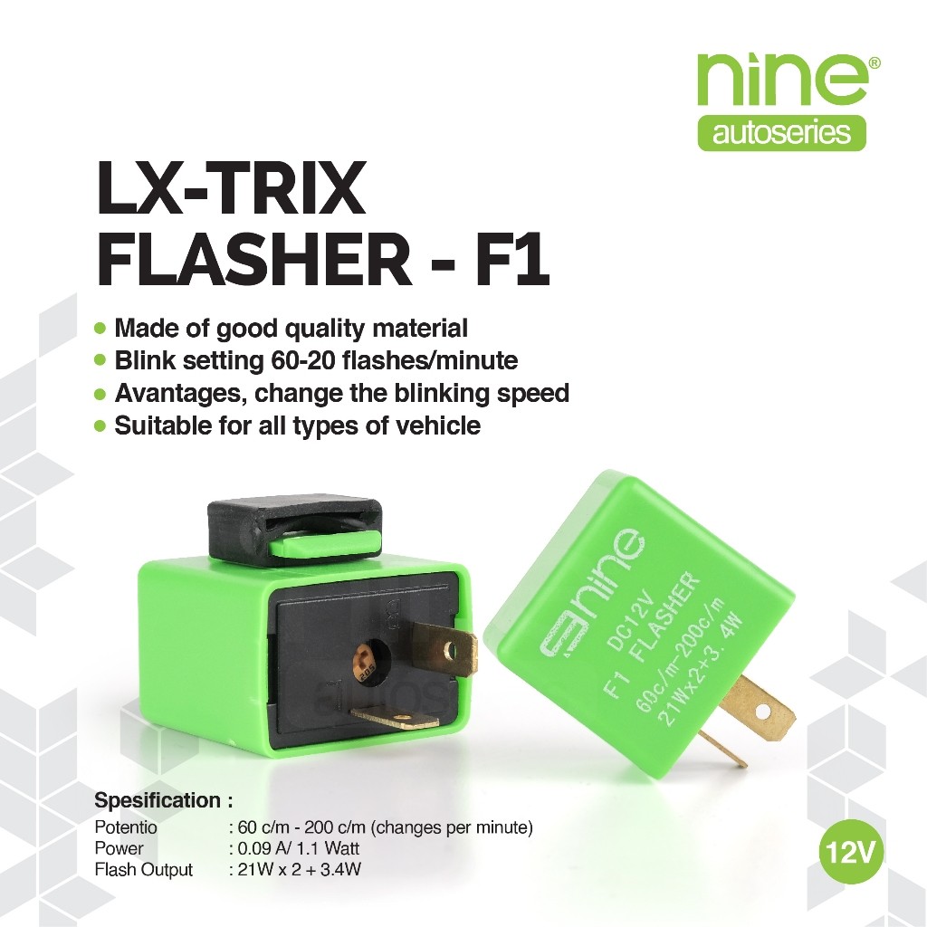 LX-TRIX Flasher Sen Motor Untuk Atur Kedip Cepat Lambat Sein LED VARIO MIO AEROX NMAX OLD F1