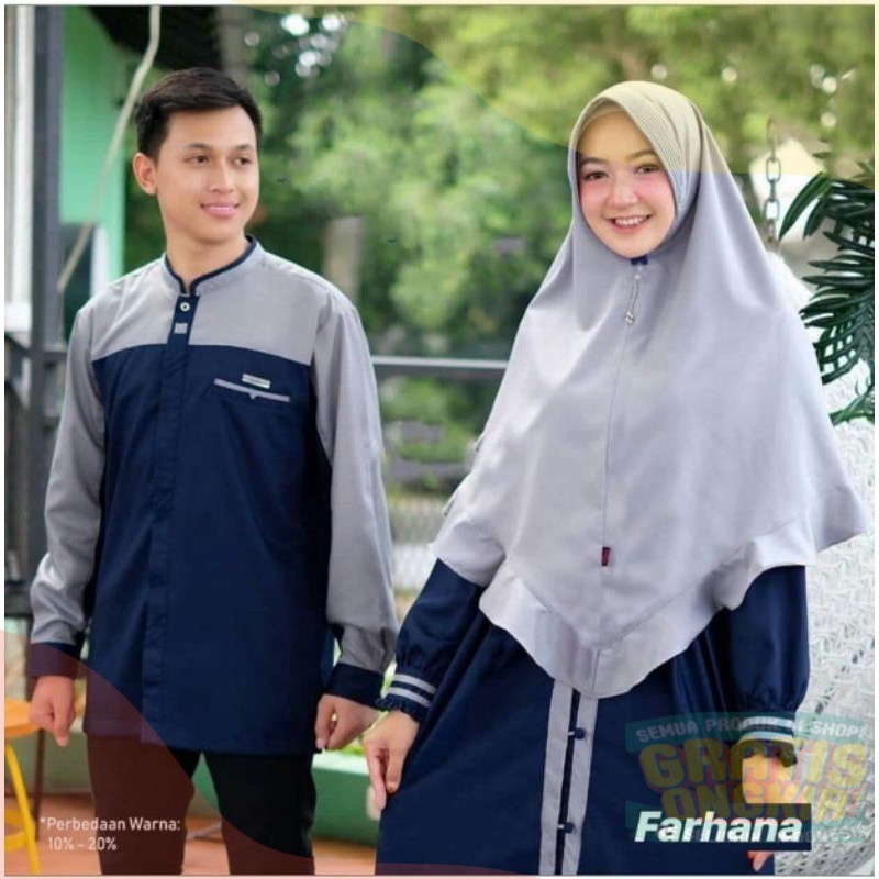 NAJWA-GAMIS BAJU DRESS KURTA COUPLE PASANGAN M L XL JUMBO BUSUI LENGAN TANGAN PANJANG KONDANGAN NIKA