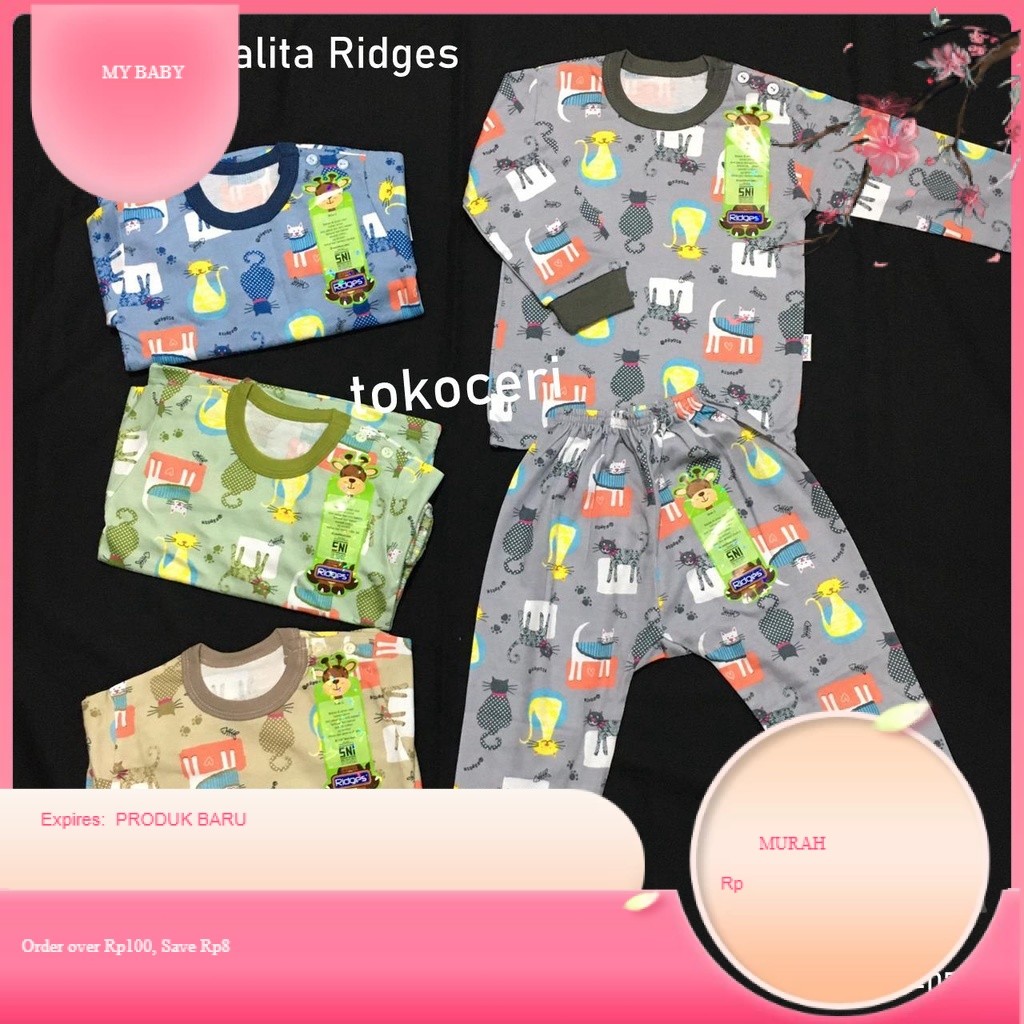 Setelan Balita Ridges Panjang Full Print