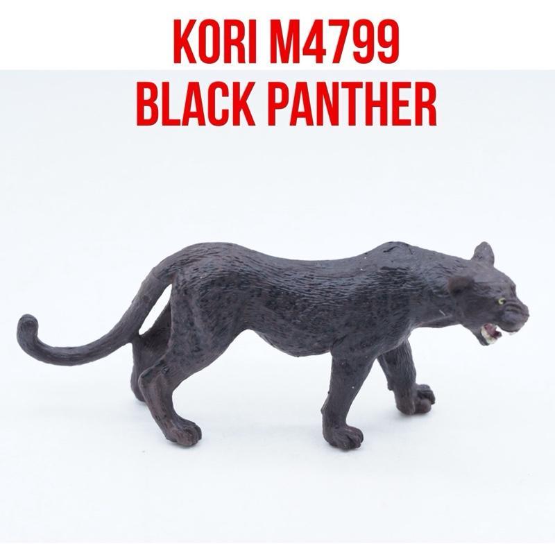 KORI Black Panther Macan Kumbang Hitam Macan Tutul Panthera pardus Jaguar Hitam Mainan Figure Binata