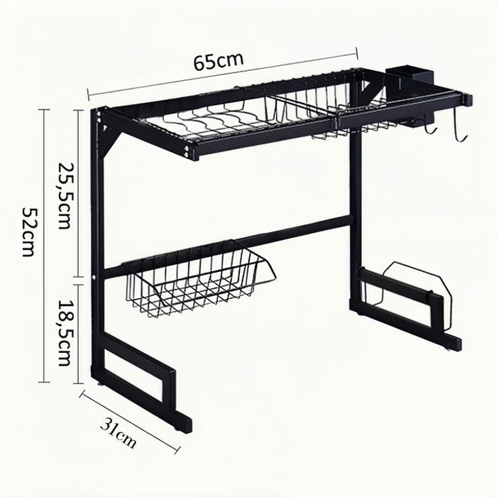 Rak Piring Sink Rack Stainless Steel Kitchen Storage Rack Dish Dryer Kitchen Dish washing Rack Dishw