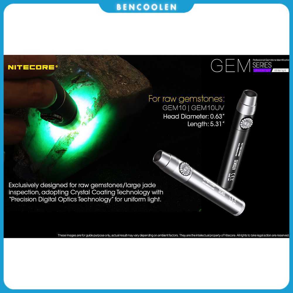 Nitecore GEM10UV Senter Indentifikasi Batu Mulia Gemstone Ultraviolet