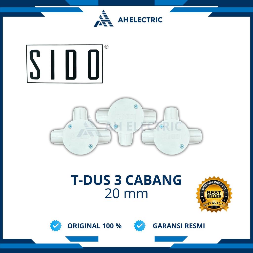 T DUS TDUS 20 mm Putih SIDO | TEE DUS TDOS | T DUS CABANG 3