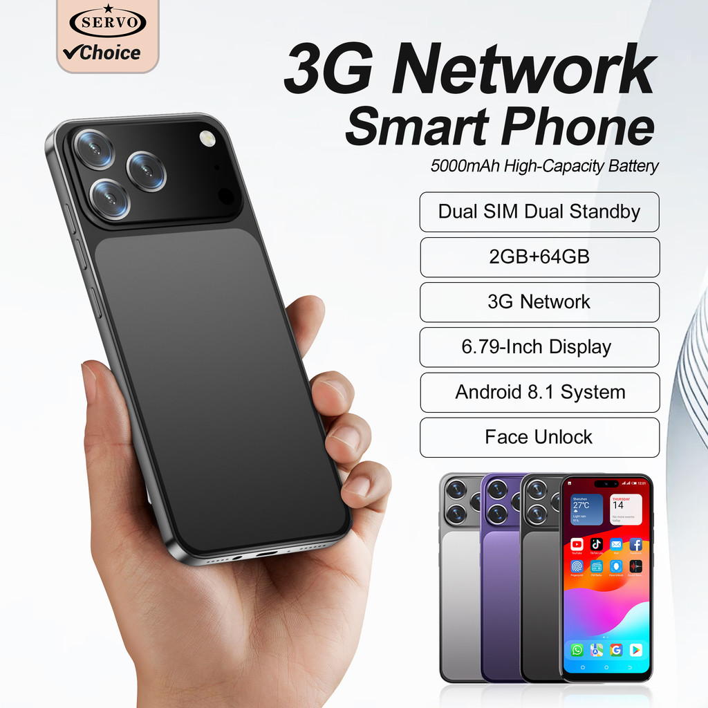 SERVO A17 PRO Android Smartphone 6.79" Large splay 3G WCDMA Fingerprint Unlock Cellphones 2GB+64GB 2