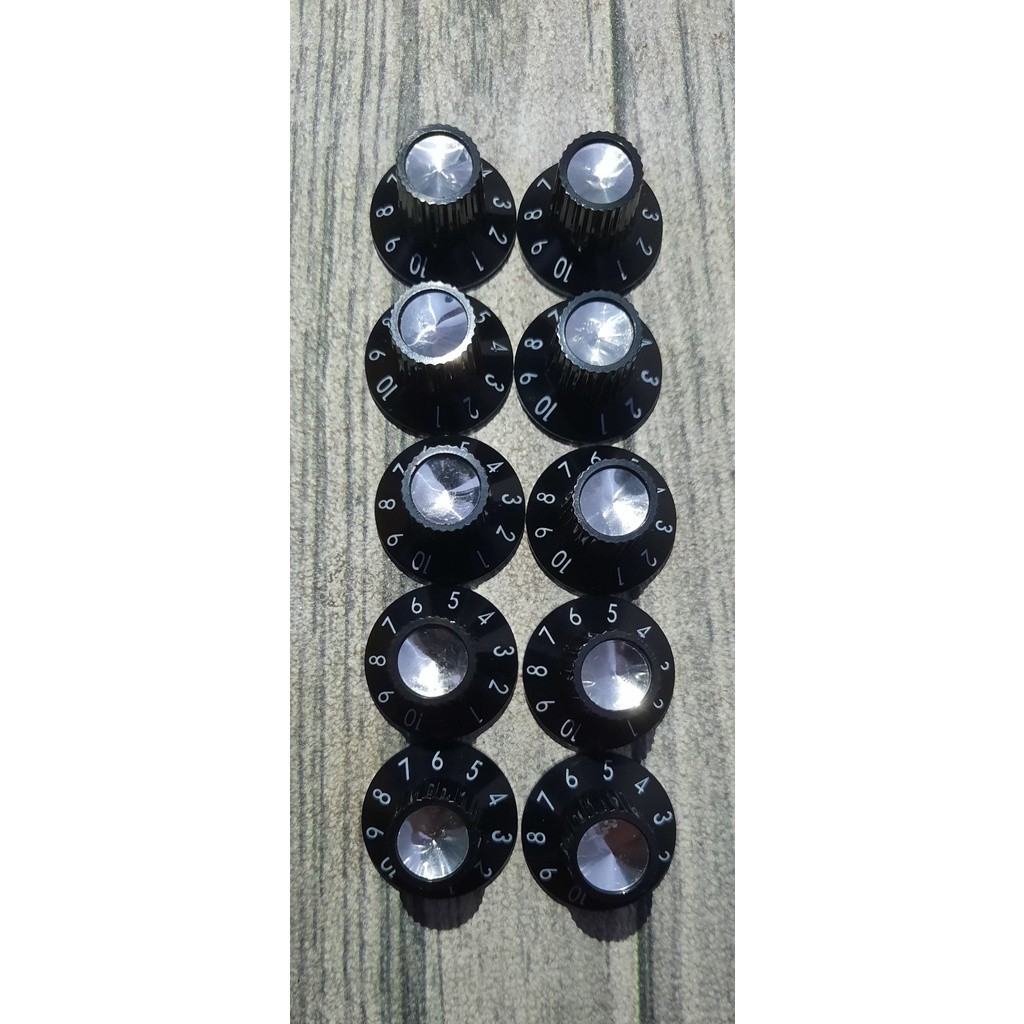 OBRAL Harga per 10 bh knob knop potensio fender original gitar ampli mixer sound system 