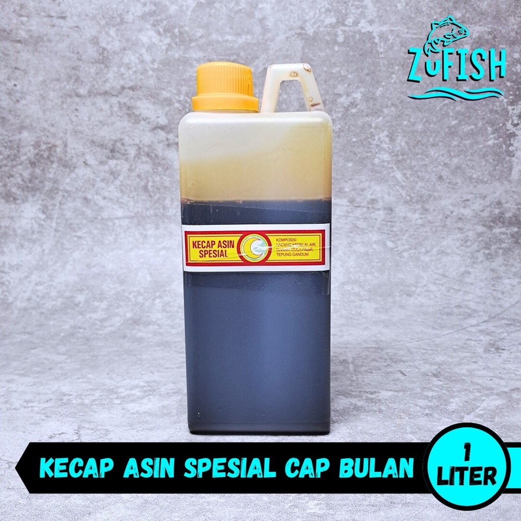 ZuFISH - Kecap Asin Atom (Spesial) Cap Bulan 1 Liter