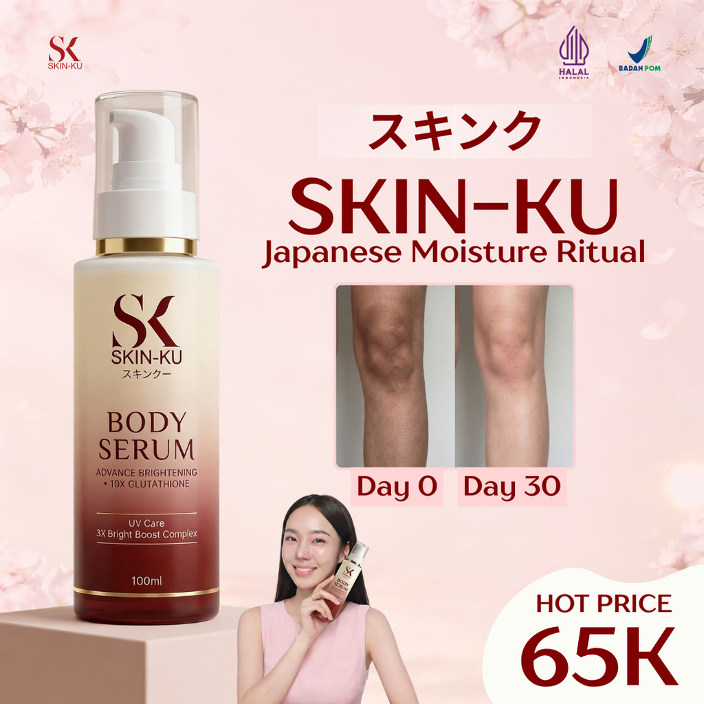 SKINKU BODY SERUM PUTIH/HILANGKAN BEKAS LUKA/DEODORANT  (BPOM) 100ml
