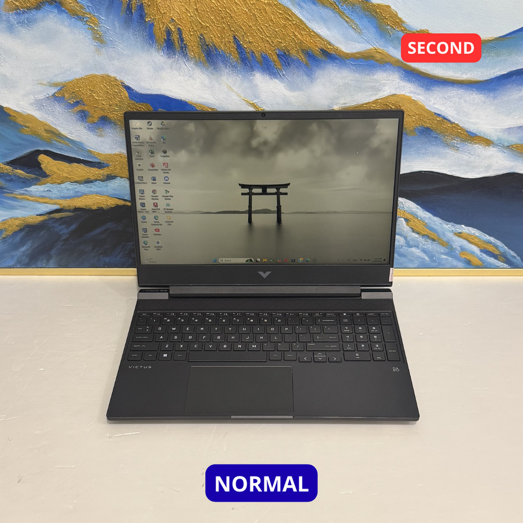 HP VICTUS BY HP GAMING LAPTOP 15-FB1XXX AMD RYZEN 5 7535HS 16 GB (14") LAPTOP SECOND ORIGINAL SINAR 