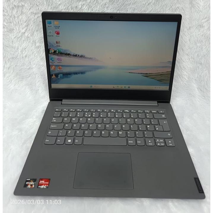 LAPTOP LENOVO V14 ADA AMD RYZEN 3 3250U RADEON GRAPHICS RAM 4 GB SSD 128 GB SIAP PAKAI