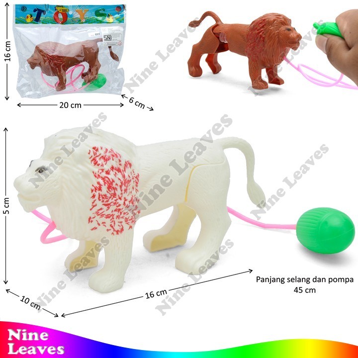 Mainan Animal Kantong Singa Pompa Toys Miniatur Binatang