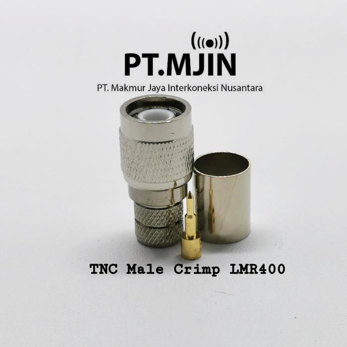 Konektor TNC male crimp untuk kabe Rg8,LMR400,CNT400 LY