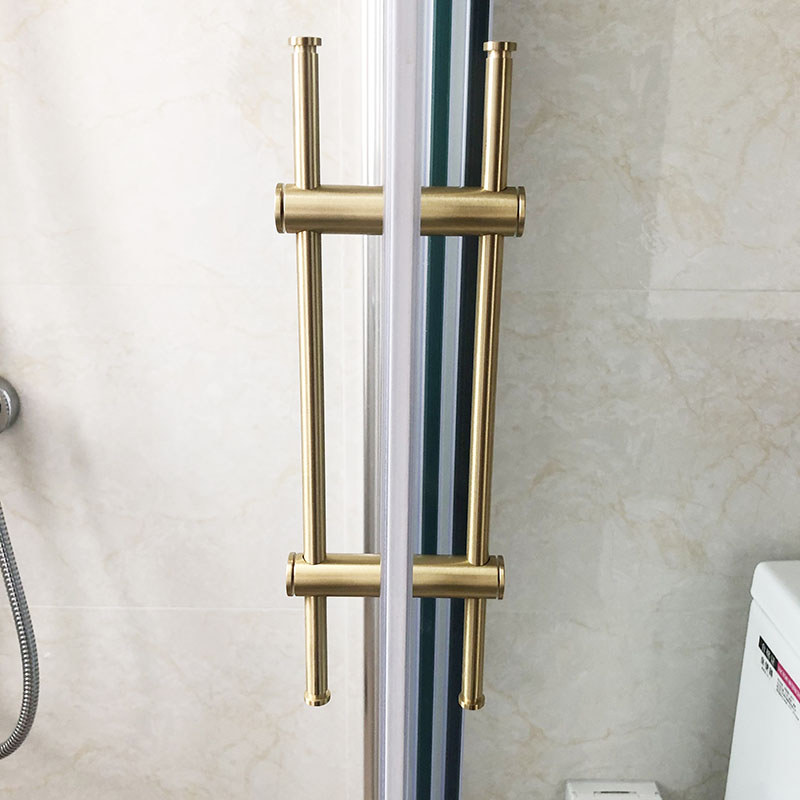 Gagang Pintu Kuningan untuk Kamar Mandi, Gagang Pintu Kaca, Gagang Pintu Emas untuk Kamar Mandi, Per