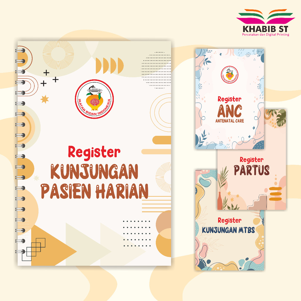 BUKU MTBS Besar Buku REGISTER KAS | MTBS (Buku kunjungan pasien harian)
