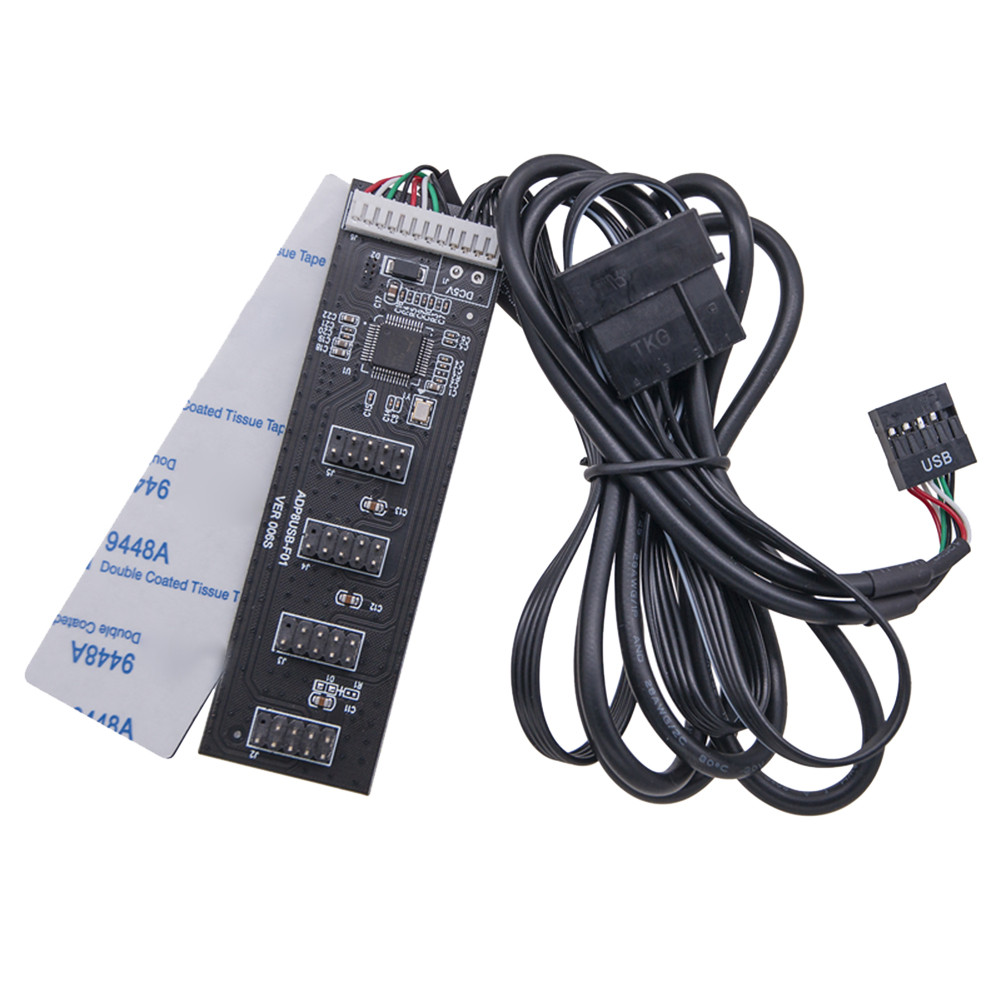USB2.0 9pin Header Extension Hub Splitter Adapter Converter Motherboard USB 2.0 Adapter 9Pin Interna