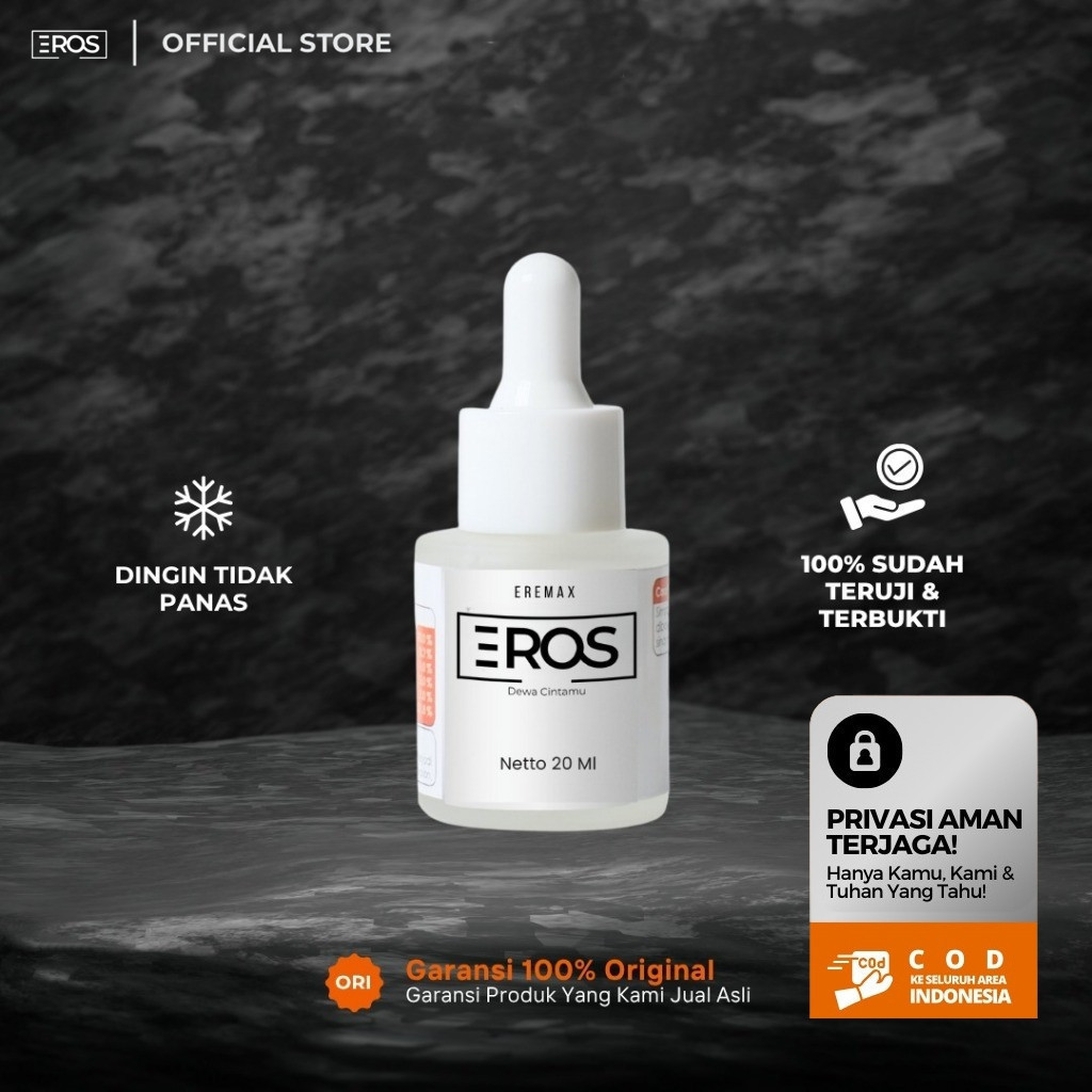 EREMAX COD EREMAX EROS! BIG SALE Eros Serum Perkasa Original 20 ML Dewa Cintamu Ori