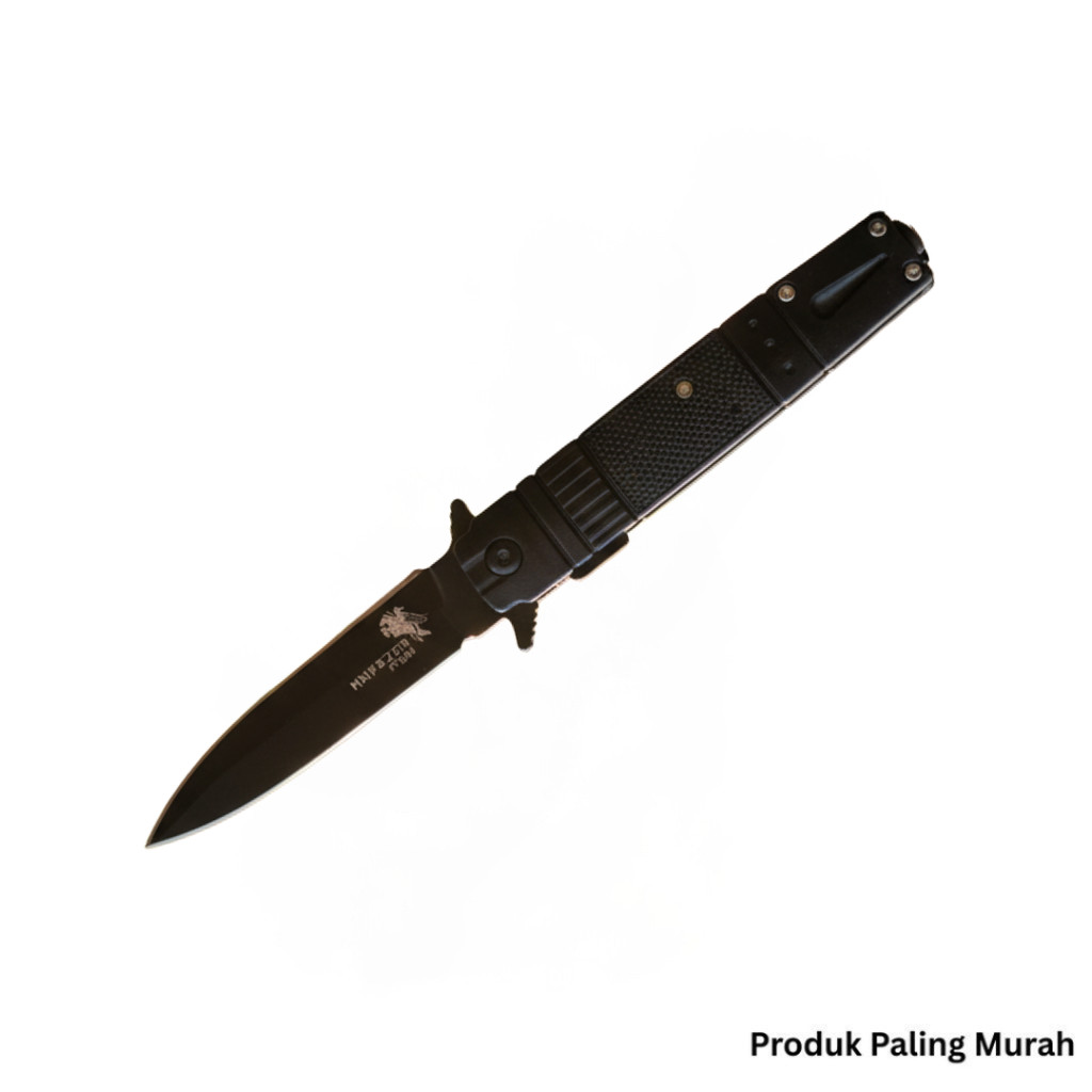 Knifezer Pisau Lipat Tactical 22cm Material Baja Carbon Berkualitas

