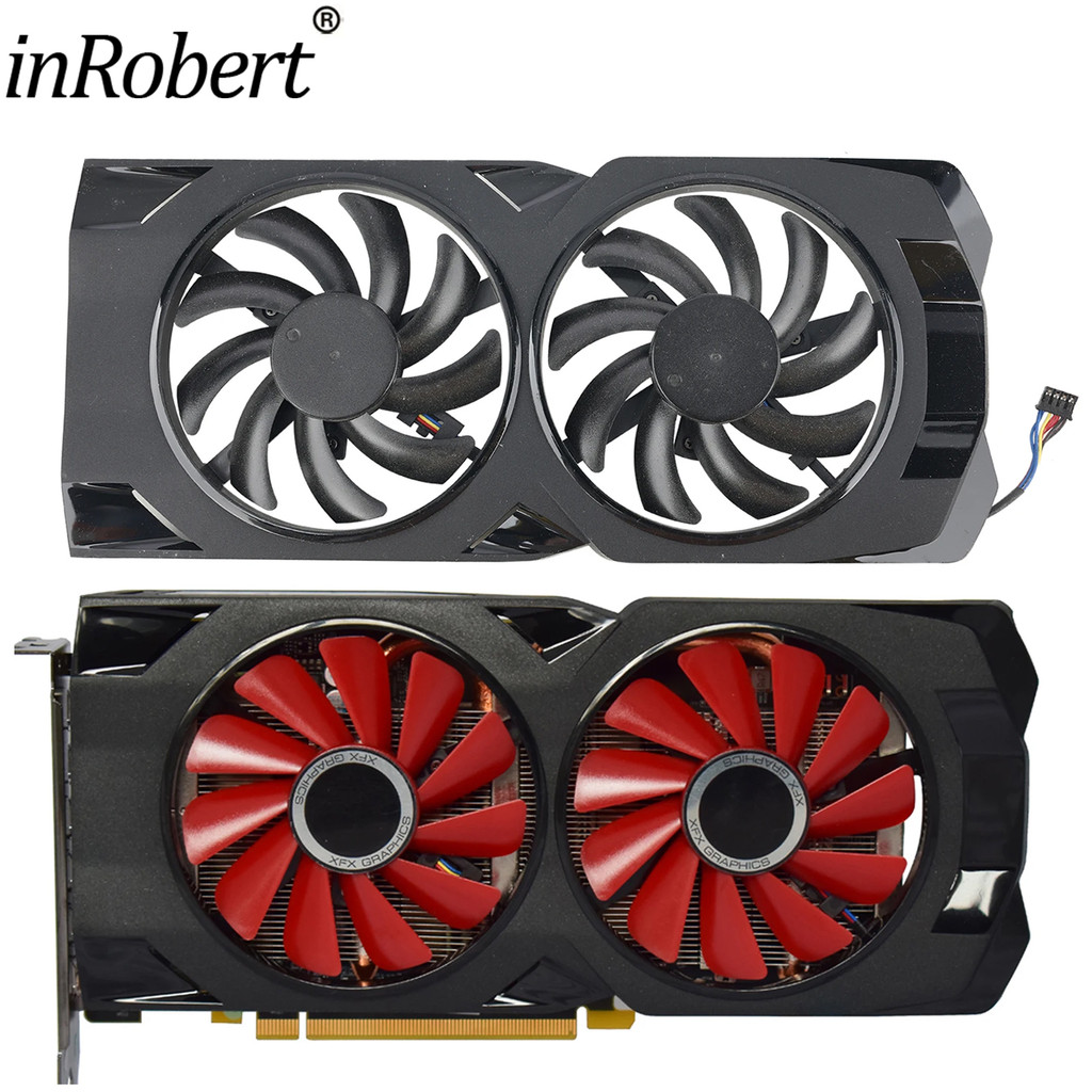 85mm CF9010H12S GPU Heatsink For XFX RX 580 2048SP 470D 570 8GB GPU Graphic Video Card Raator Fan wi