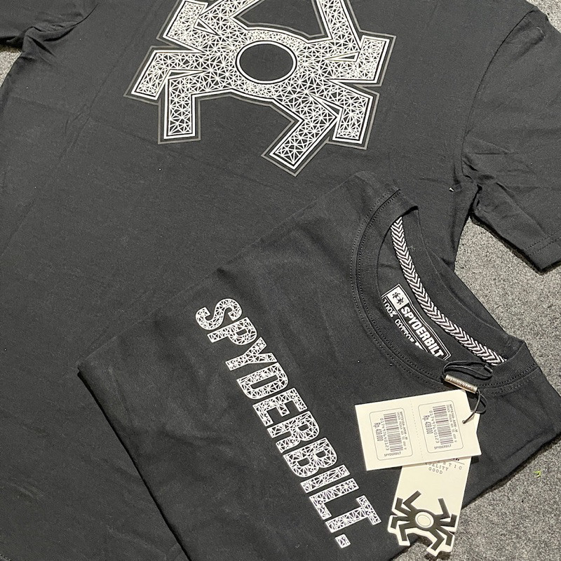 AMD 766 KAOS SPYDERBILT HITAM POLOS SURFING PRIA