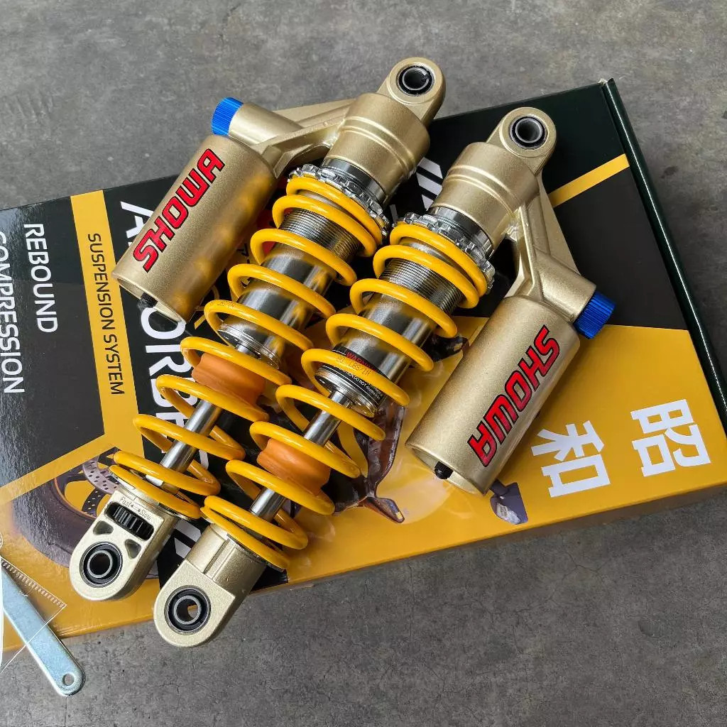 Shock Showa Double Click Fungsi Preload Aktif & Tabung Bisa Di Isi Angin Ukuran 325 MM Cb Gl Megapro