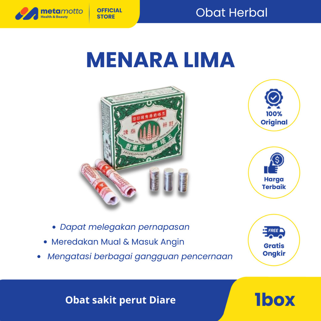MENARA LIMA GO THAK SUA - OBAT SAKIT PERUT - Metamotto Marelan