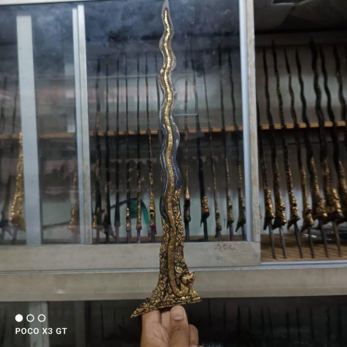 keris sengkelat naga raja kinatah kamarogan KJM1122