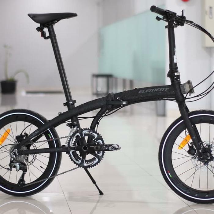 Sepeda Lipat 20 Element Ecosmo Z10 Black Coral