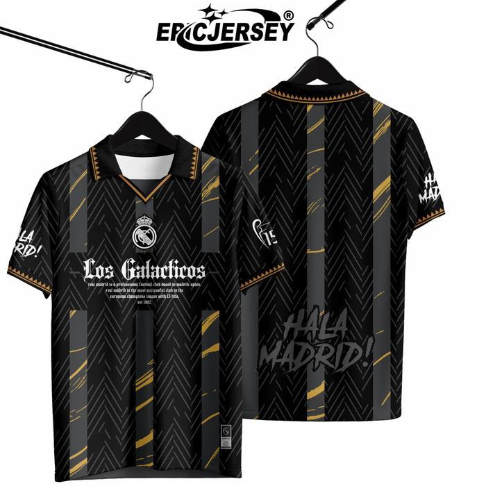 EPICJERSEY Jersey Baju REAL MADRID Fantasy Retro Full Printing Premium Baju Bola Sport Motif HD Kual