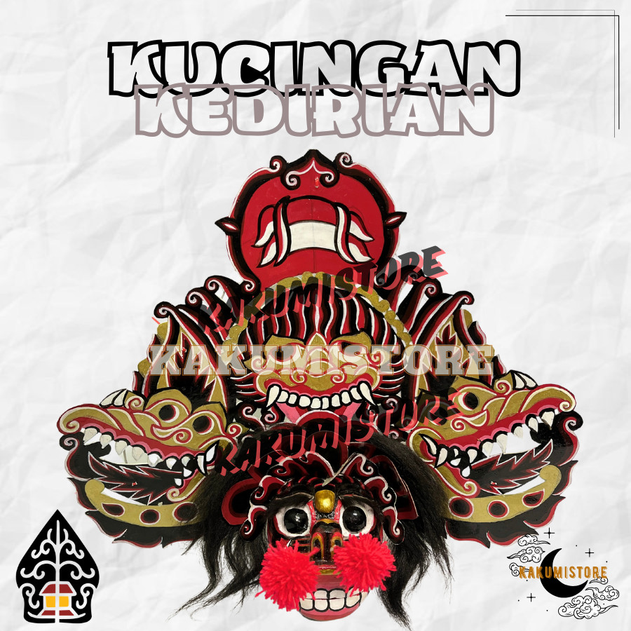 Kucingan Kedirian Barongan Kedirian Pentas Kayu Murah KK320