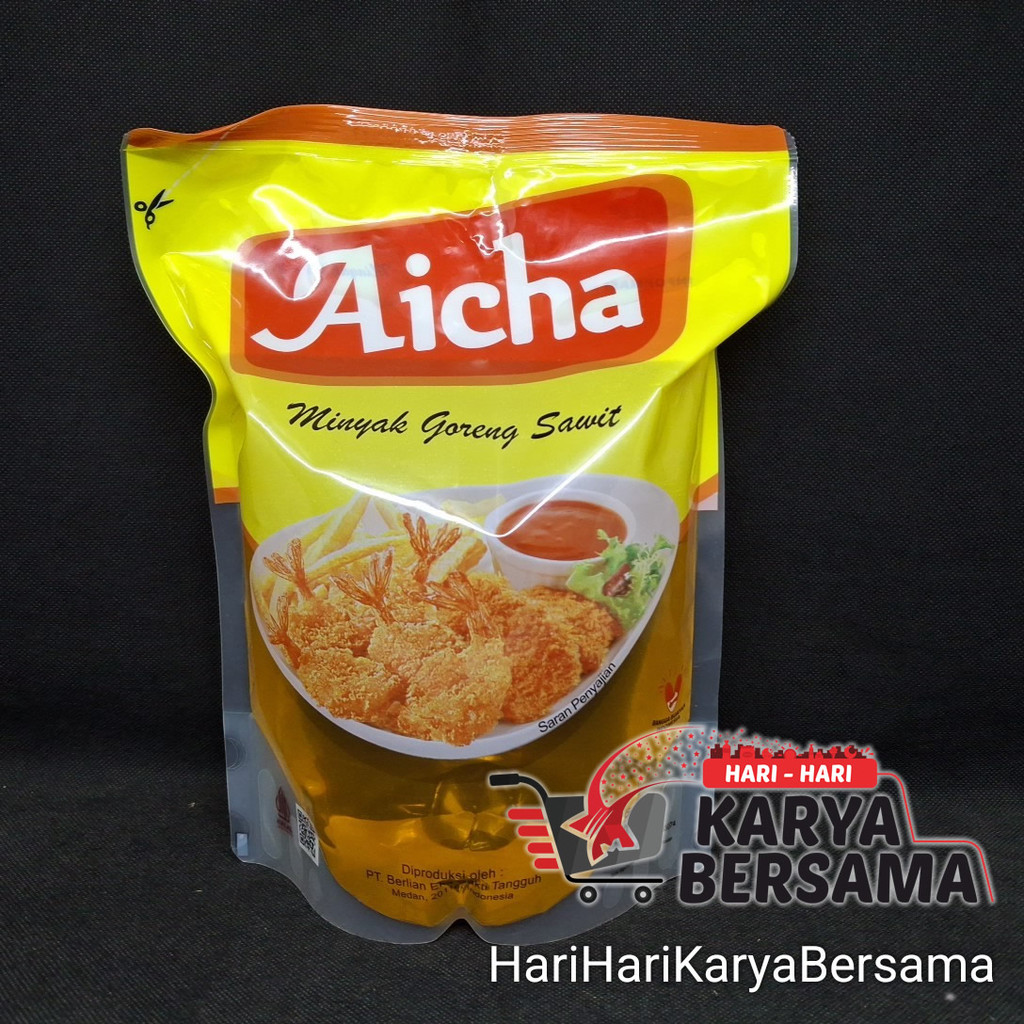 KEBUTUHAN MEMASAK MINYAK GORENG SAWIT AICHA REFILL POUCH 1.8 LITER
