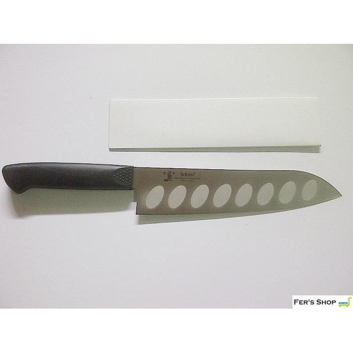 Pisau Chef Santoku Jepang Sekizo (tipe granton) / Pisau Dapur Jepang
