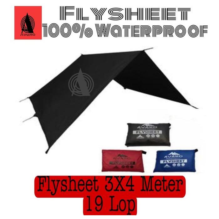 AVARO FLYSHEET 3X4M - FLYSHET 3X3M - FLYSHEET 2X3M - FLYSHET 2X1,5M - FLYSHEET 3X4
