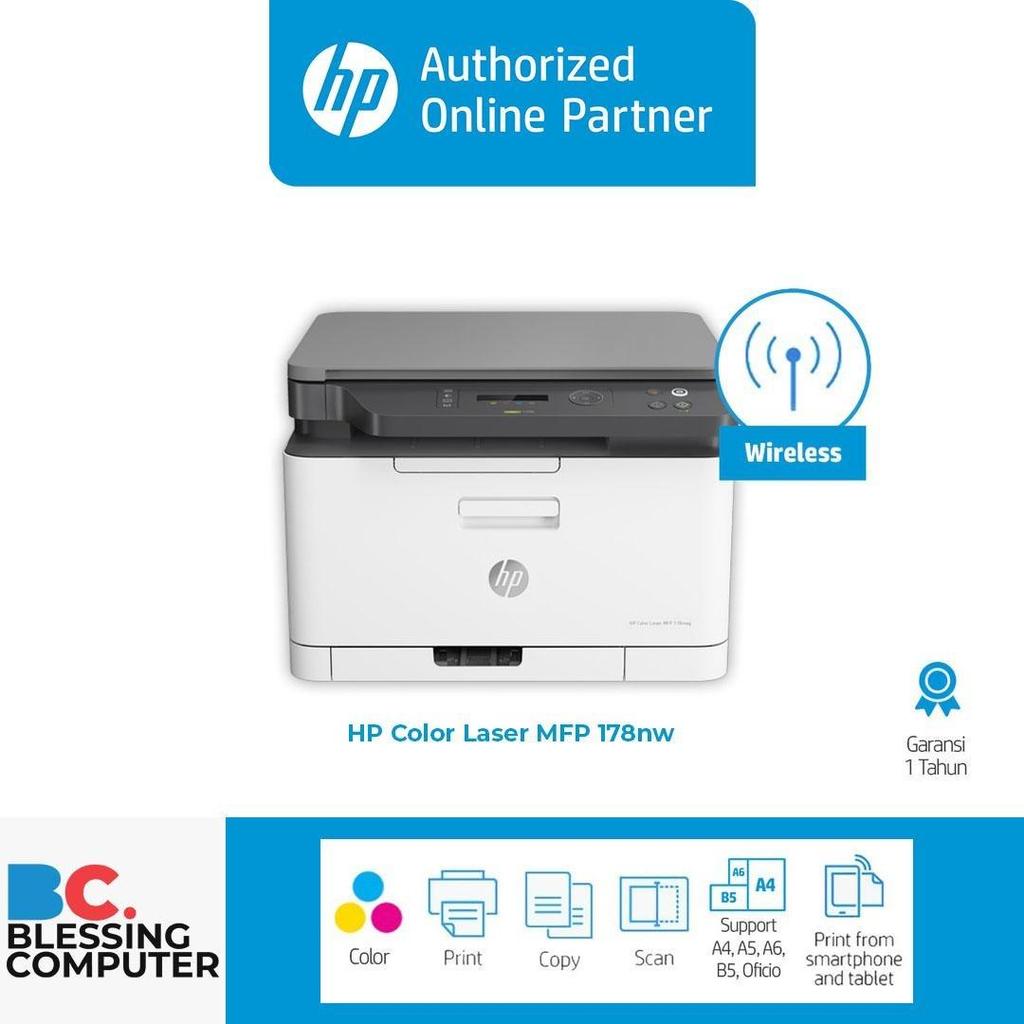Printer Laser HP MFP 178nw Color / Printer Laser Warna Wireless