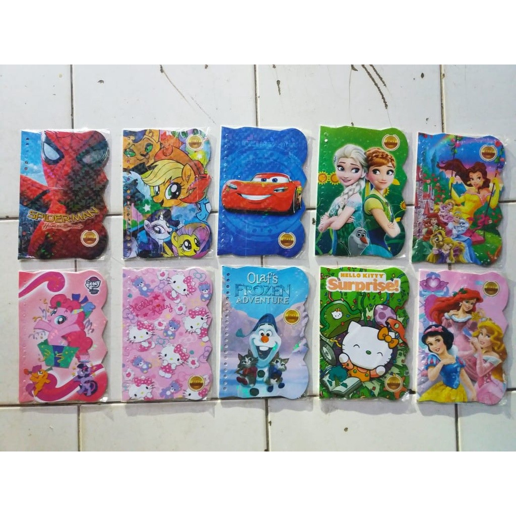 Kertas File Isi Binder Loose Leaf Fancy Karakter A5