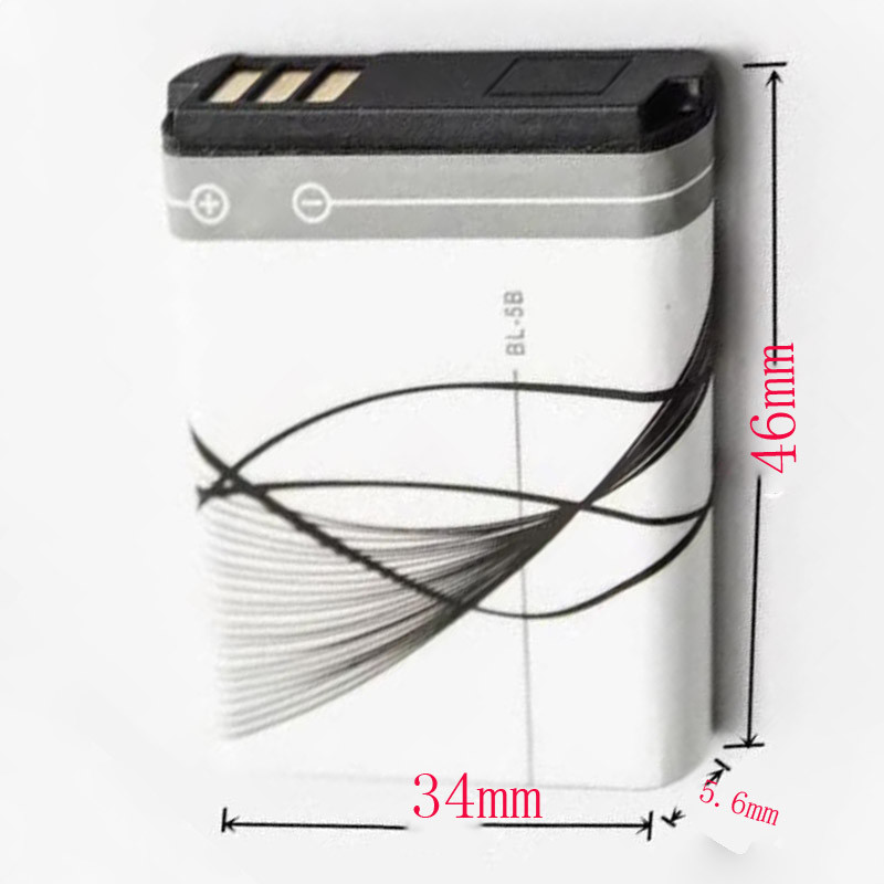 BL-5B BL5B BL 5B 3.7V Lithium Battery For Nokia BL-5B 5300 5320 N80 N83 6120C 7360 3220 3230 507 Pho
