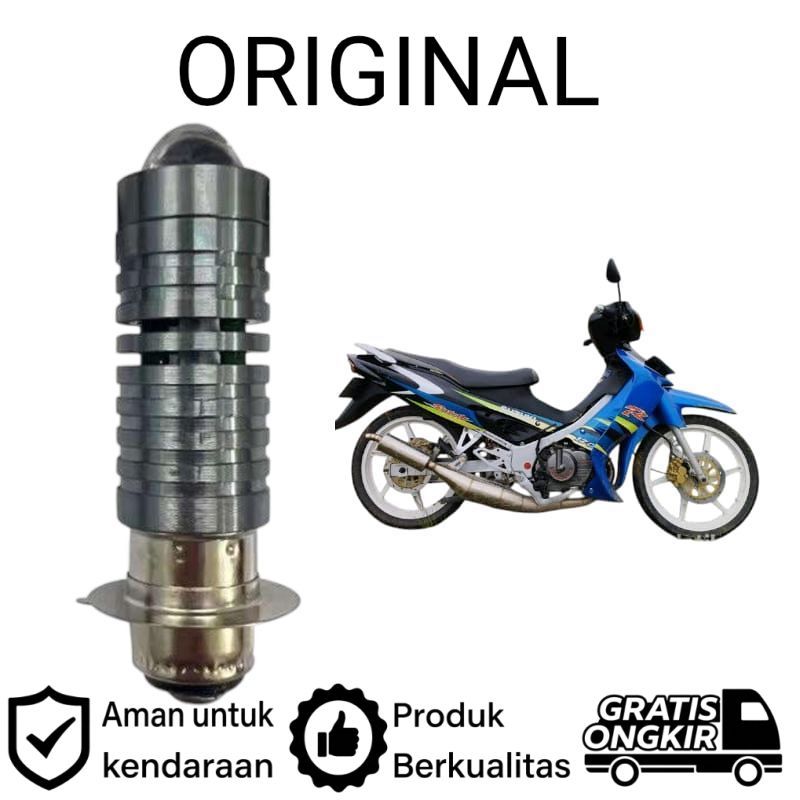 AM 1pcs Lampu depan LED H6 Laser motor Suzuki Satria R