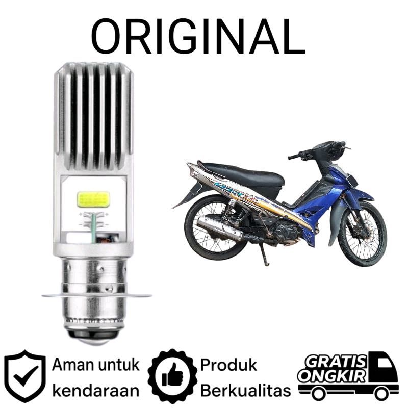 AM 1pcs Lampu depan LED H6 COB motor Yamaha VEGA R