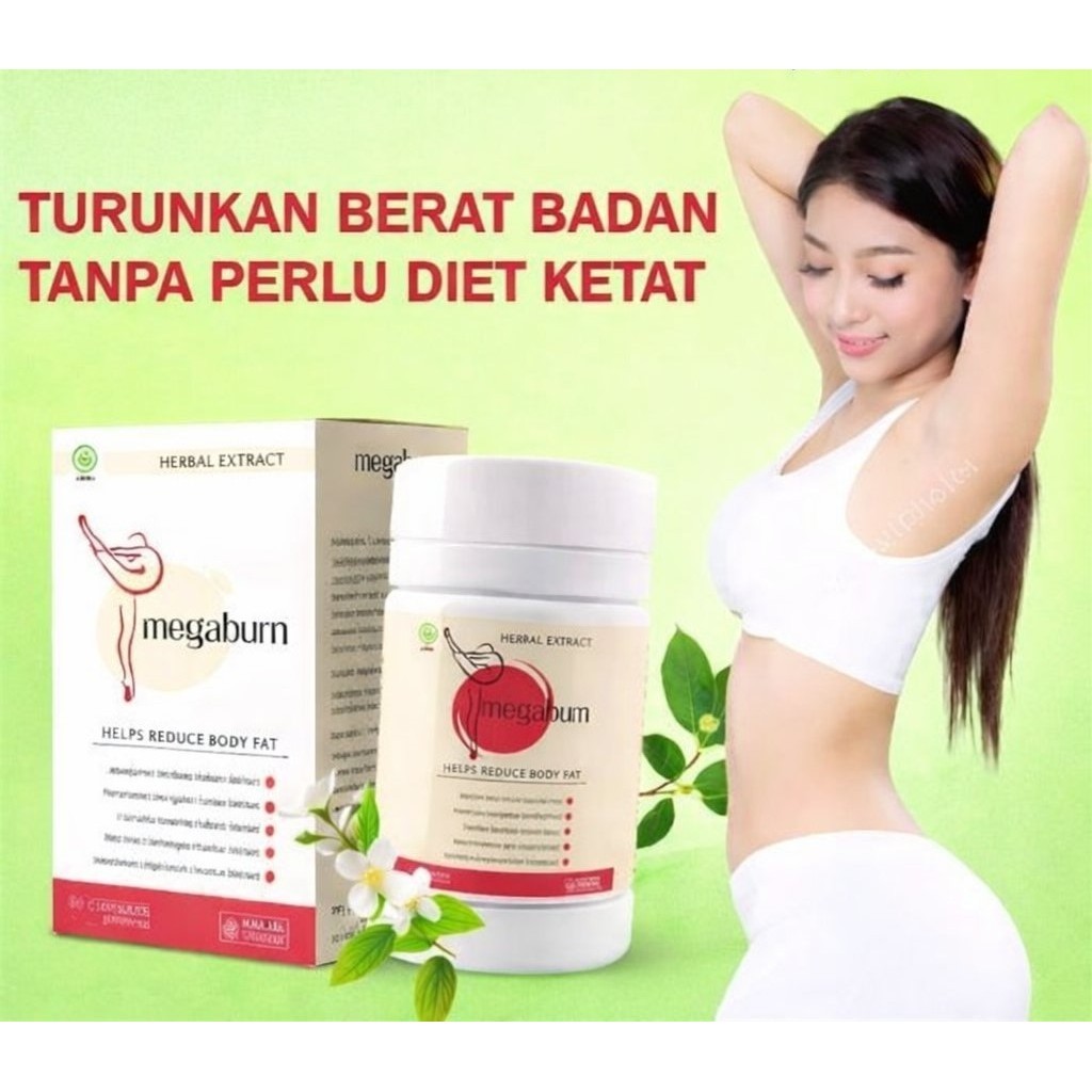 Megaburn Original Obat obat diet obat kurus Pelangsing Herbal Penghancur Lemak Tubuh Penurun Berat B