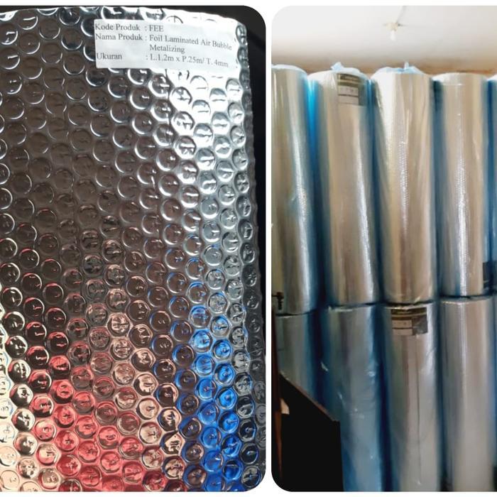 almunium foil bubble metalizing / Peredam panas atap / Insulasi atap
