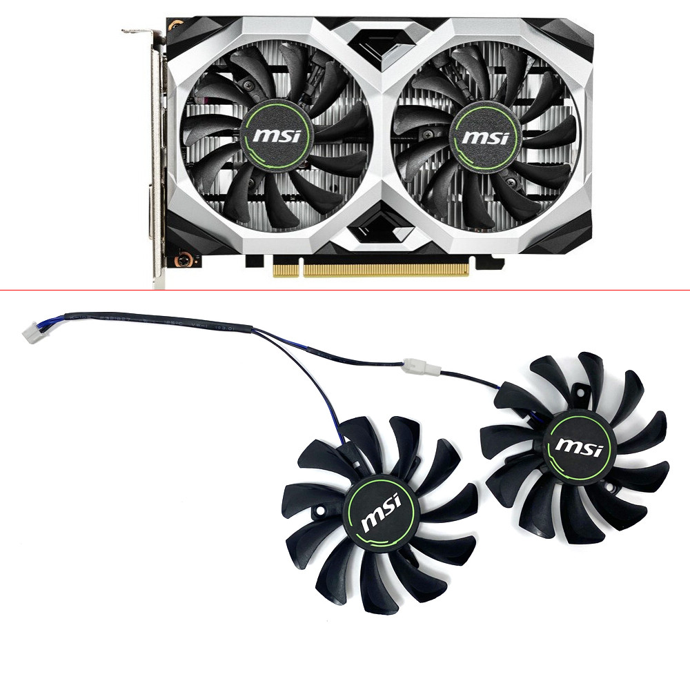 Cooling Fan GPU FAN 75MM HA8010H12F-Z RAATOR FAN REPLACES THE GTX1650 MSI GEFORCE GTX 1650 Super Ven