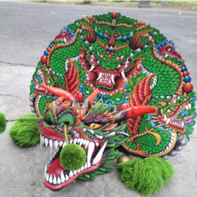 sEs PROMO  BARONGAN |Barongan Versi Devil Kayu Bonus Kemul Panjang Mahkota Tinggal Pakai Ukuran Anak