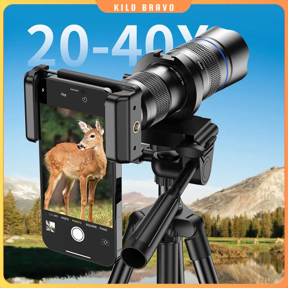 APEXEL Lensa Tele Smartphone Monocular Telephoto 40X with Tripod - APL-20-40XCR50