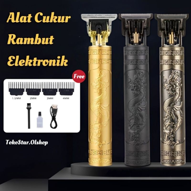 Alat CUKUR RAMBUT JENGGOT KUMIS PISAU CUKUR ELEKTRIK HAIR CLIPPER