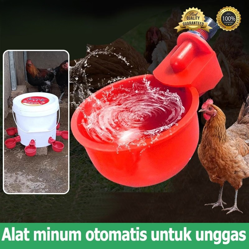 Mangkuk Minum Ayam/Tempat Minum Otomatis Untuk Unggas/Nipple Otomatis Ayam