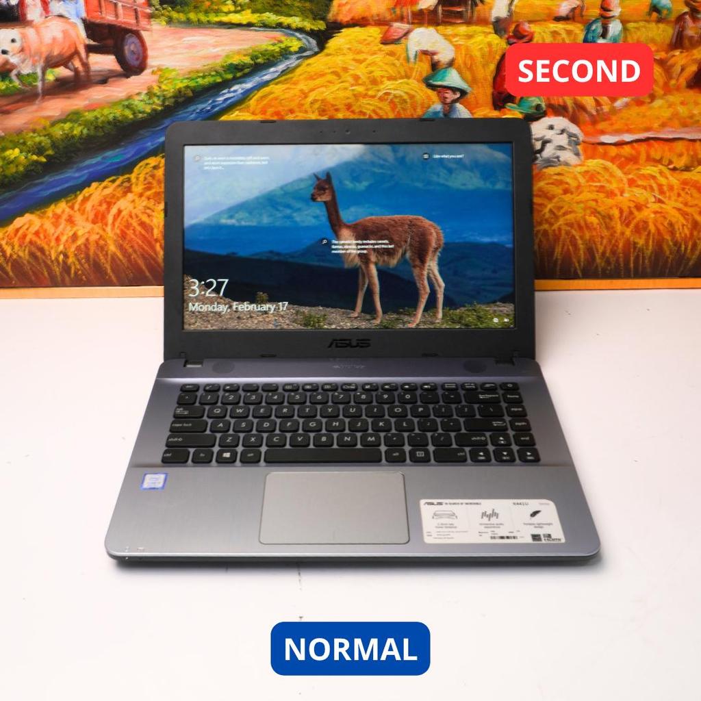 ASUS VIVOBOOK 14_ASUS LAPTOP X441UAR I3 8130U 4 GB (14") LAPTOP SECOND ORIGINAL SINAR MUTIARA CELL
