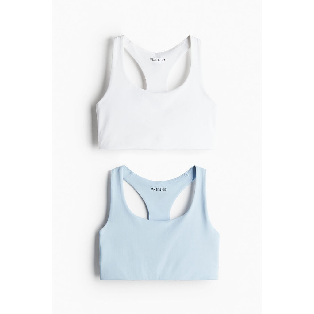 H&M Wanita Set 2 Bra Olahraga Pendukung Sedang 1093790
