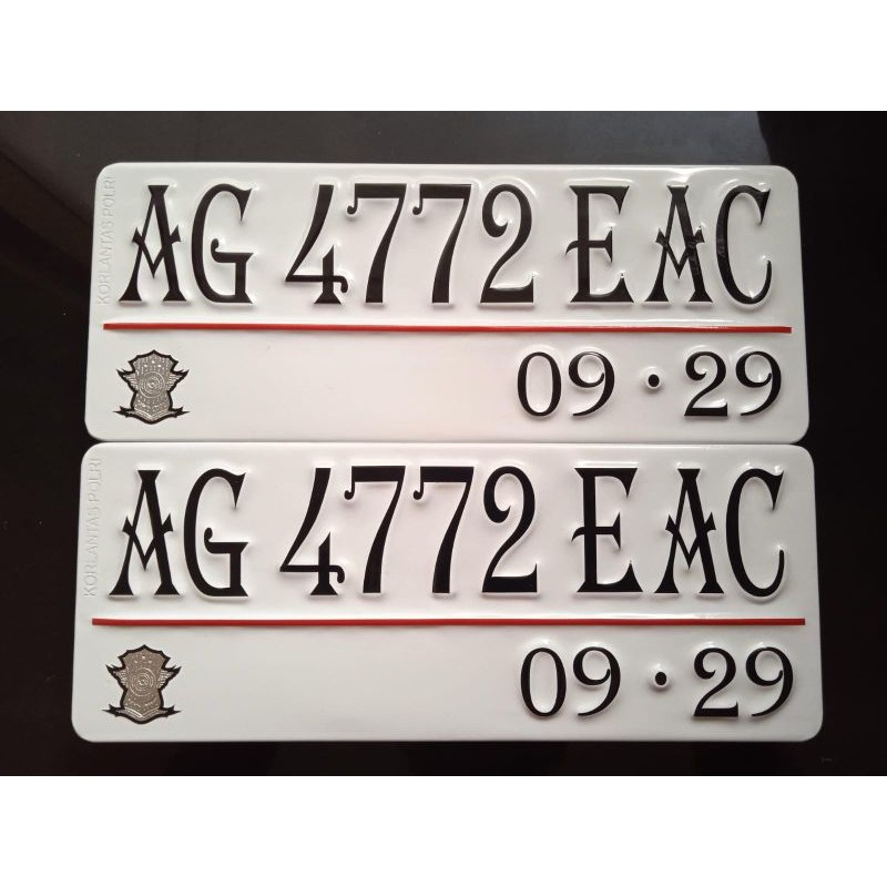 SATUAN Variasi Plat Nomor motor Baut Tanam Super tebal, awet, murah, plat lapis Acp, plat stiker cut