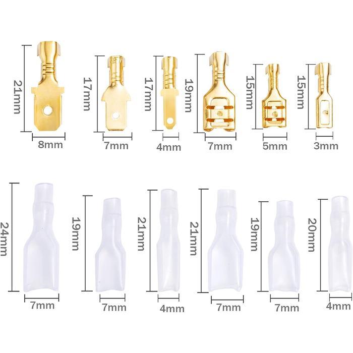 set tang Terminal skun Crimp Connector Spade Kit 315pc 270pc 110pc - connector male / female - skun 