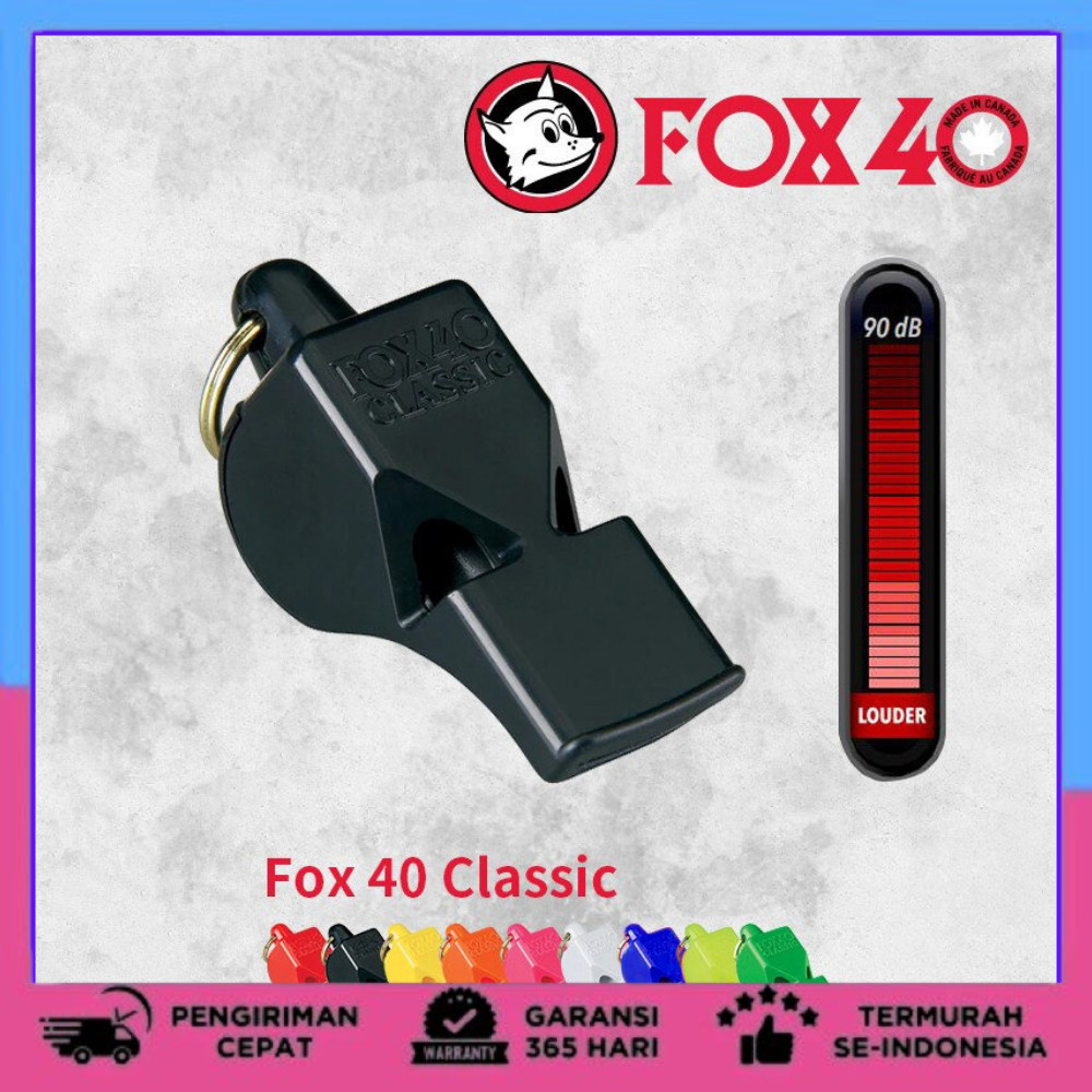 Peluit Fox 40 Classic Peluit Wasit Peluit Pelatih Peluit Olahraga Whistle Multi-Color FOX40
