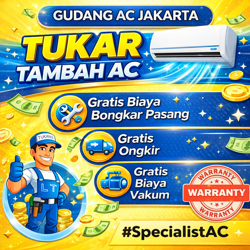 TUKAR TAMBAH AC SHARP 1.5 PK - AHA12ZCY - R32 + BONGKAR PASANG
